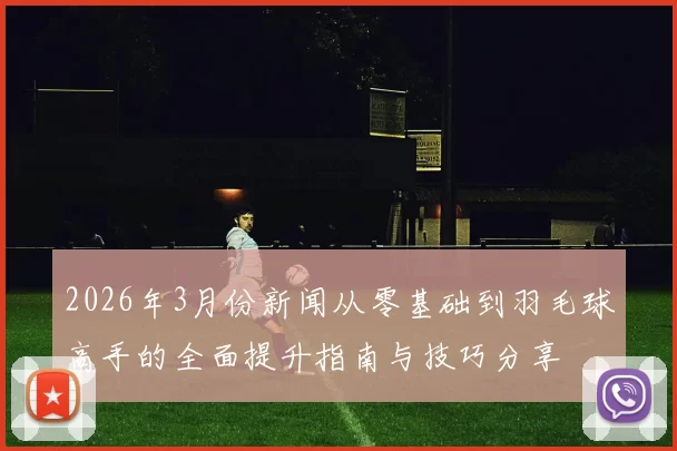 2026年3月份新闻从零基础到羽毛球高手的全面提升指南与技巧分享